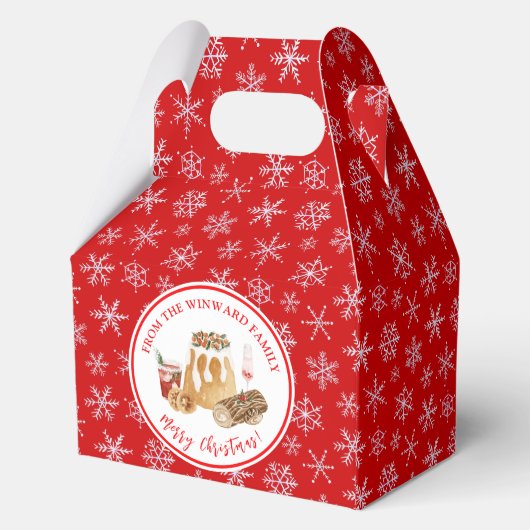 Holiday Baking Christmas Pudding Bedankdoosjes (Achterkant)