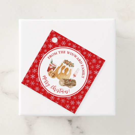 Holiday Baking Christmas Pudding Bedankjes Labels (In situ)