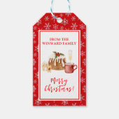 Holiday Baking Christmas Pudding Cadeaulabel (Voorkant)
