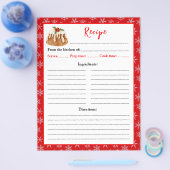 Holiday Baking Christmas Pudding Recipe Page Flyer (Enkel)