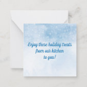 Holiday Baking Cookie Gift Notitiekaartje (Achterkant)