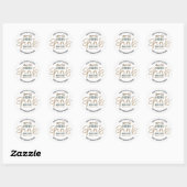 Holiday Baking Spirits Bright Cookie Exchange Gold Ronde Sticker (Vel)