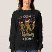Holiday Baking Team Christmas Dabbing Gingerbread Trui (Voorkant)