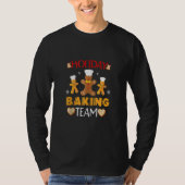 Holiday Baking Team T Shirt Gingerbrood Cookie Xma (Voorkant)