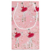 Holiday Ballet Dancer Gift Bag Klein Cadeauzakje (Achterkant)