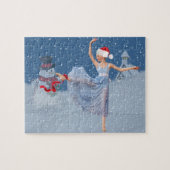 Holiday Ballet Fantasy, Ballerina en Snowman Legpuzzel (Horizontaal)