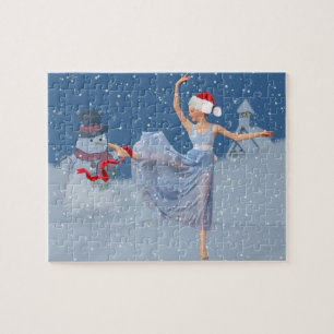 Holiday Ballet Fantasy, Ballerina en Snowman Legpuzzel