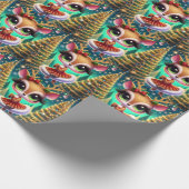 Holiday Ballet Reindeer Star Cadeaupapier (Hoek)