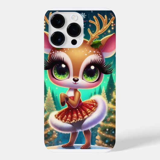 Holiday Ballet Reindeer Star iPhone Hoesje (Achterkant)