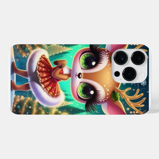 Holiday Ballet Reindeer Star iPhone Hoesje (Achterkant horizontaal)