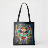 Holiday Ballet Reindeer Star Tote Bag (Voorkant)