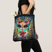 Holiday Ballet Reindeer Star Tote Bag (Dichtbij)