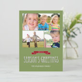 Holiday Banner Holiday-fotokaarten Feestdagenkaart (Staand voorkant)