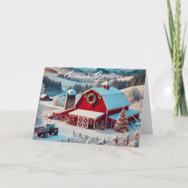 Holiday Barn Christmas Kaart
