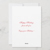 Holiday Baseball Christmas Cards Feestdagenkaart (Achterkant)