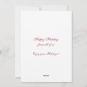 Holiday Baseball Christmas Cards Feestdagenkaart (Achterkant)