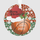 Holiday Basketball | DIY-naam Ornament (achterkant)