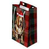 Holiday Basset Hound Dog en Pset Kerstmis Klein Cadeauzakje (Voorkant Gekanteld)