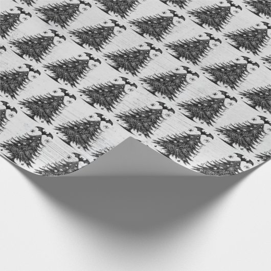 Holiday Bat Tree Cadeaupapier (Hoek)