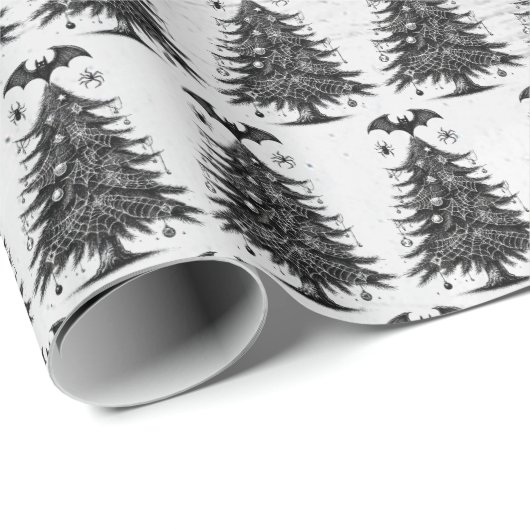 Holiday Bat Tree Cadeaupapier (Rol Hoek)