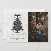 Holiday Bat Tree Feestdagenkaart (Voorkant)
