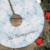 Holiday Beach Tropische Zanddollar Turquoise Kerstboom Rok