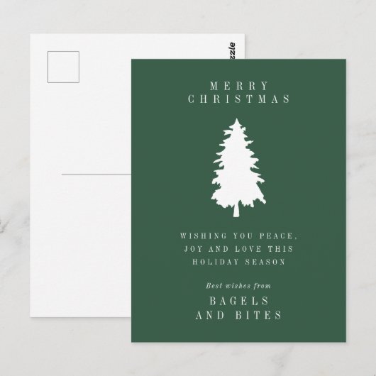 HOLIDAY BEDRIJF | kerstboompost Briefkaart (Voorkant / Achterkant)