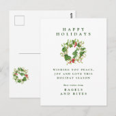 HOLIDAY BEDRIJF | kerstposterijen Briefkaart (Voorkant / Achterkant)