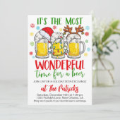 Holiday Beer Exchange Party Kaart (Staand voorkant)