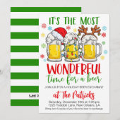 Holiday Beer Exchange Party Kaart (Voorkant / Achterkant)