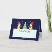 Holiday Beer van de Verdekte Polar Feestdagen Kaart (Achterkant)