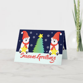 Holiday Beer van de Verdekte Polar Feestdagen Kaart