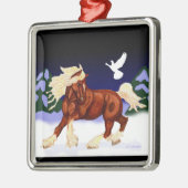 Holiday Belgium Draft Horse Ornament (Links)