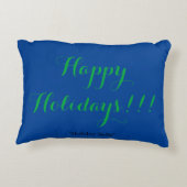 "Holiday Bells" Accent Kussen (Achterkant)