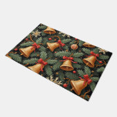 Holiday Bells, Decorative Christmas Pattern, Deurmat (Schuin)