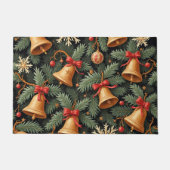 Holiday Bells, Decorative Christmas Pattern, Deurmat (Voorkant)