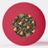 Holiday Bells, Decorative Christmas Pattern, Pingpongbal (Voorkant)