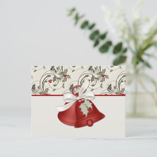 Holiday Bells Design 1 - Kerst Briefkaart (Staand voorkant)