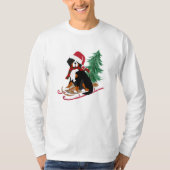 Holiday Bernese Mt Dog kerstmis T-shirt (Voorkant)