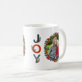 Holiday Berries Modern Kerstfeest Foto Koffiemok (Voorkant rechts)