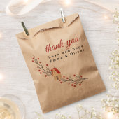 Holiday Berry Branch Christmas Bedankzakje (Geknipt)