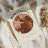 Holiday Berry Branch Christmas Photo Holiday Card Feestdagenkaart