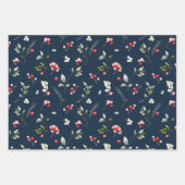 Holiday Berry & Branch Christmas Wrapping Paper (Voorkant 2)