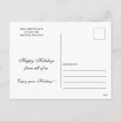 Holiday Billiard player Christmas Cards Feestdagenkaart (Achterkant)