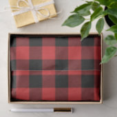Holiday Black en Red Buffalo Pset Tissuepapier (Geschenk)