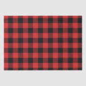 Holiday Black en Red Buffalo Pset Tissuepapier (Voorkant)