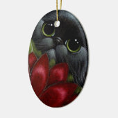 HOLIDAY BLACK PERSIAN CAT Ornament (Links)