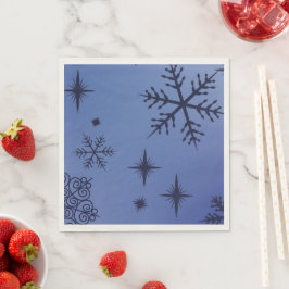 Holiday Black Snowflake Servet