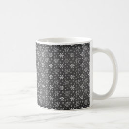 HOLIDAY BLACK & WHITE CHRISTMAS SNOWFLAKES KOFFIEMOK