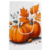 Holiday Blessings Pumpkins Gift Bags Medium Cadeauzakje (Achterkant)